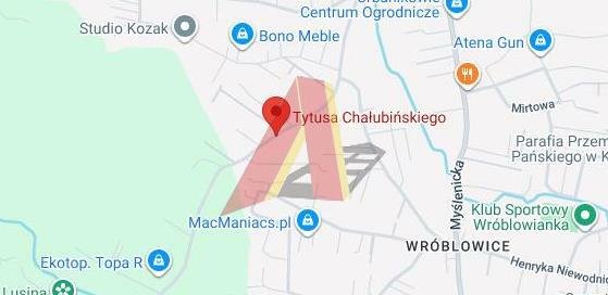 Działka budowlana Kraków Podgórze, Swoszowice, Chałubińskiego