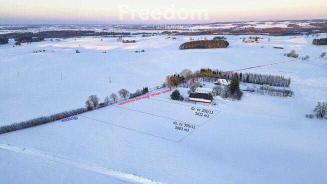Działka rolno-budowlana, Wiśniewo 3083 m2