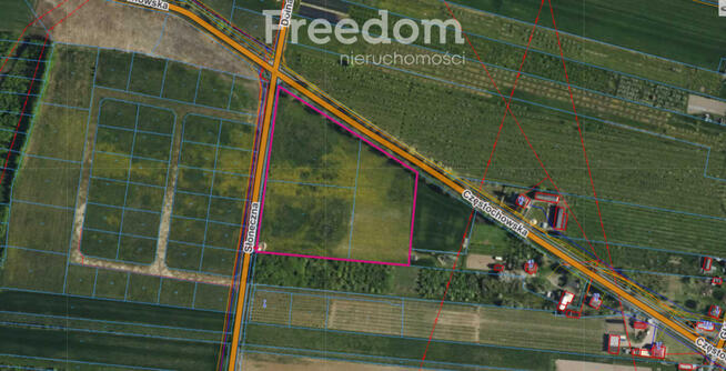 Działka usługowa 2,15 ha – Zawada k. Częstochowy