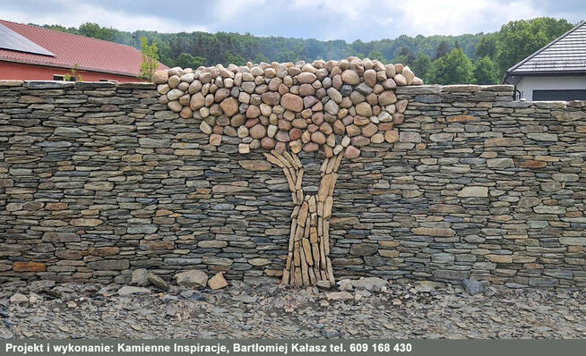 Kamień murowy mniejszy (solidny łupek szarogłazowy)