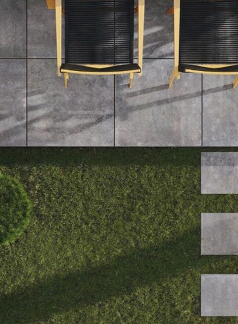 Płyty 2cm tarasowe ogrodowe 80x80x2 Montego antracyt gat.1