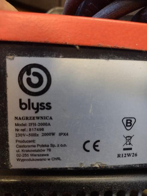 Nagrzewnica BLYSS IFH--2000AV 2KW