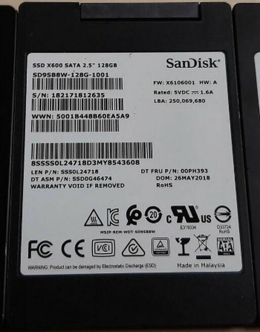 Dysk SSD 2,5 szybki bezgłośny do laptopa Sprawny