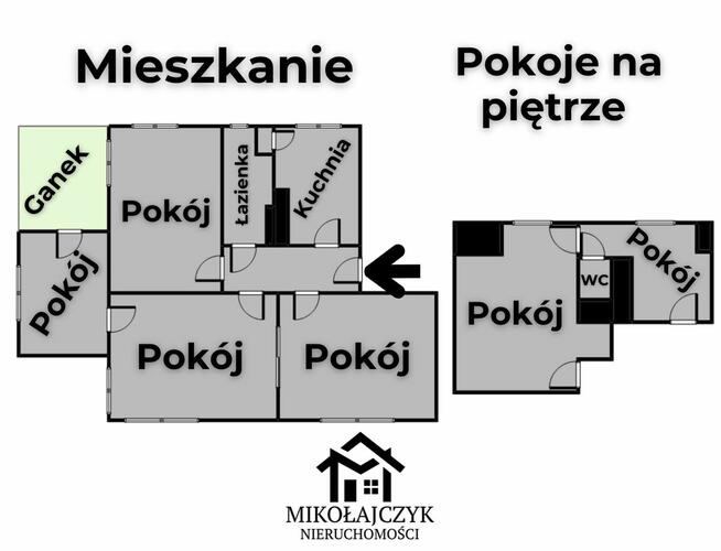 Bezczynszowe mieszkanie z ogrodem i dwoma garażami