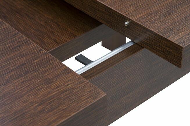 PARIS Stół rozkładany 160-210 ciemny brąz z krzesłami 6 szt.