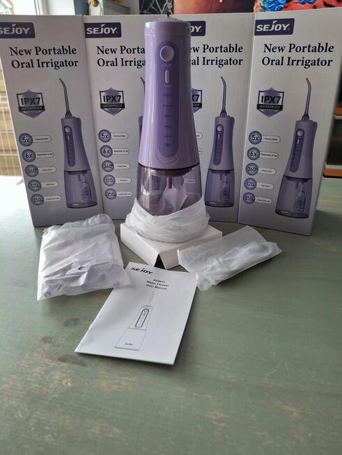 Irygator do zębów SEJOY AOW11 – Nowy, 350ml, 5 trybów (Fiole