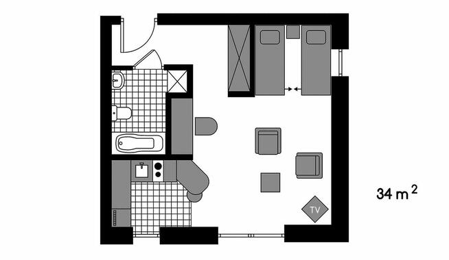 Okazja! Klimatyzowane, 2pok. 34m, Mokotów Sadyba, po remoncie