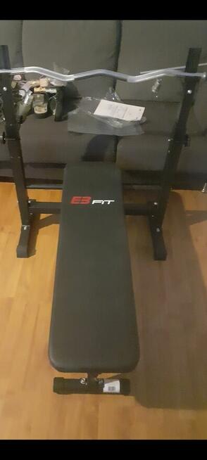 Ławka skos płaska 3w1pdnoszone łapki od stojaków pod sztangę