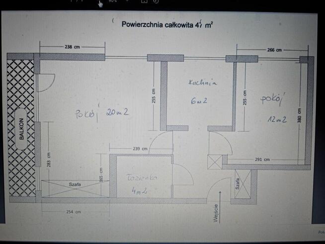 Mieszkanie 2 pokoje 47,20 m2 Warszawa Stary Żoliborz