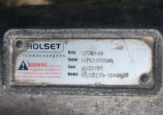 Turbosprężarka SCANIA 3770149 TURBINA HOLSET VTG z nastawnik