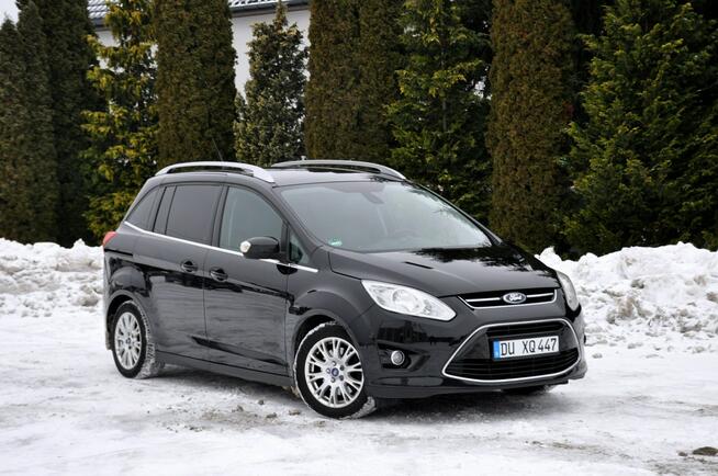 Ford Grand C-MAX 1.6i(125KM)*Navi*Skóry*7-Foteli*El.Fotel*BLS*Reling*2xParktr*Alu16"ASO