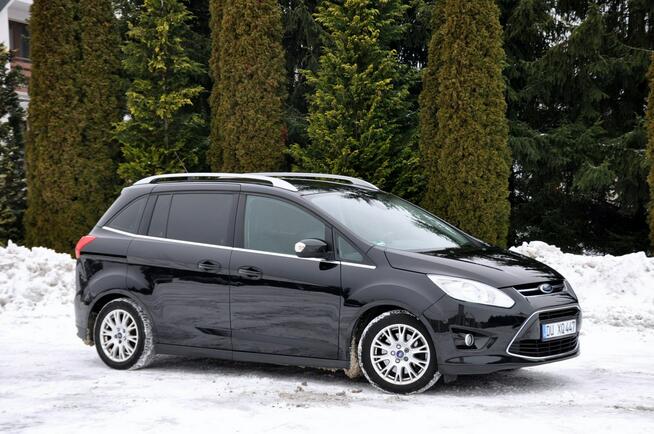 Ford Grand C-MAX 1.6i(125KM)*Navi*Skóry*7-Foteli*El.Fotel*BLS*Reling*2xParktr*Alu16"ASO