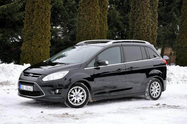 Ford Grand C-MAX 1.6i(125KM)*Navi*Skóry*7-Foteli*El.Fotel*BLS*Reling*2xParktr*Alu16"ASO
