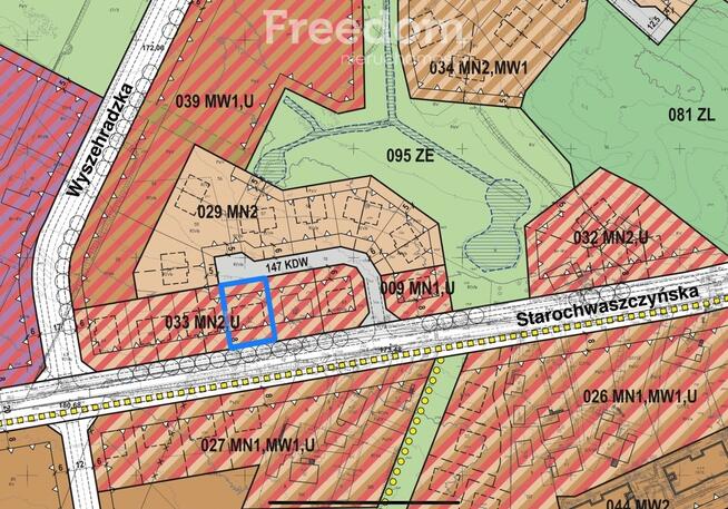 Działka z MPZP - dom lub bliźniak, niedaleko lasu