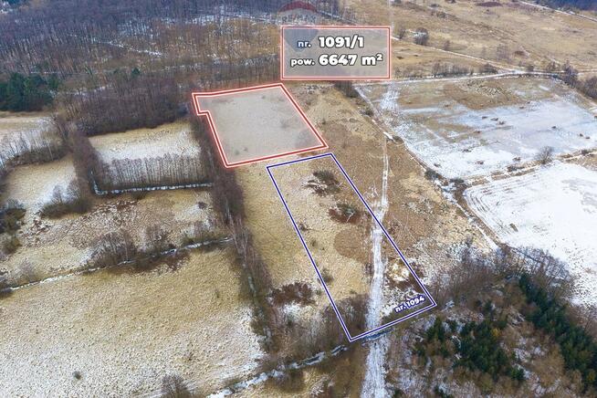 Działka rolna o pow. 6.647 m²