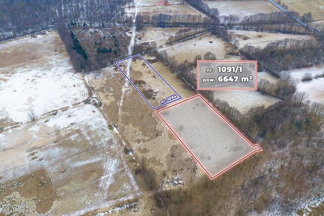 Działka rolna o pow. 6.647 m²