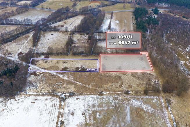 Działka rolna o pow. 6.647 m²