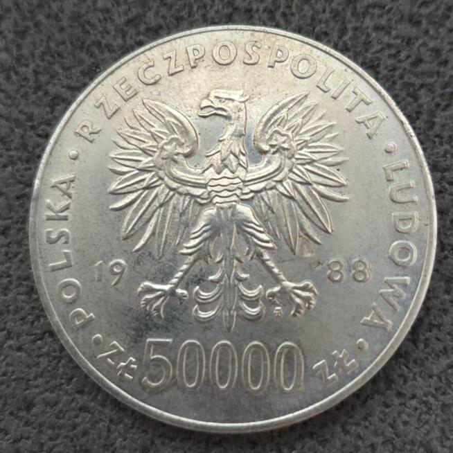 Numizmat srebrny Józef Piłsudski z 1988 roku