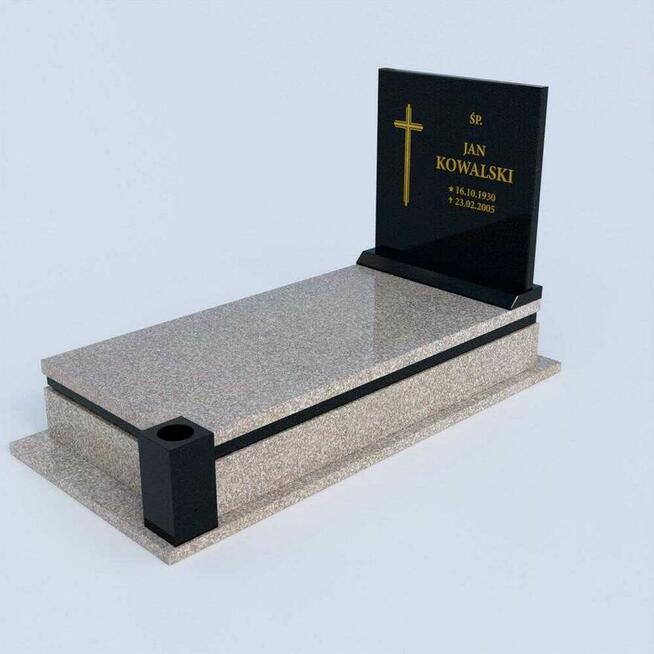 Nagrobek z granitu