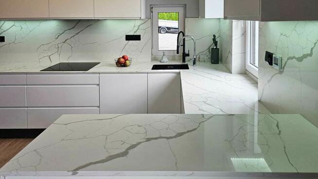 Blat kuchenny z konglomeratu - na wymiar, montaż