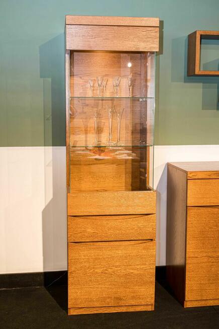 Zestaw Mebli Dębowych – 2xWitryna+Komoda, Kolekcja 2018