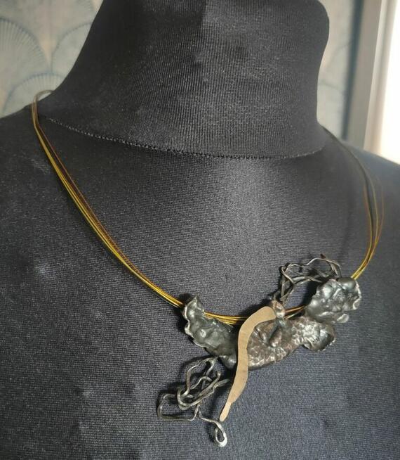 Naszyjnik’’Ptak dziwak’’, ręcznie wykonany