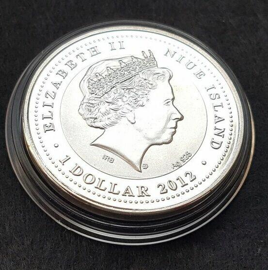 1 $ Moneta Srebro Elizabeth II Dolar Królowa Wielkanoc