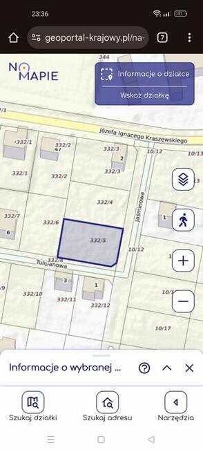 Działka budowlana ul. Jaśminowa