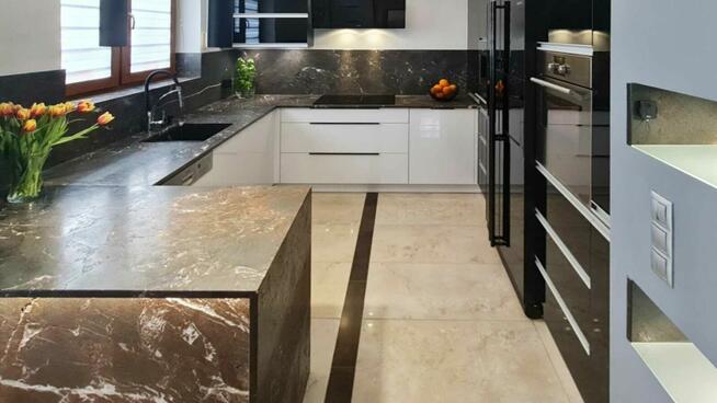 Blat kuchenny granitowy - na wymiar, montaż