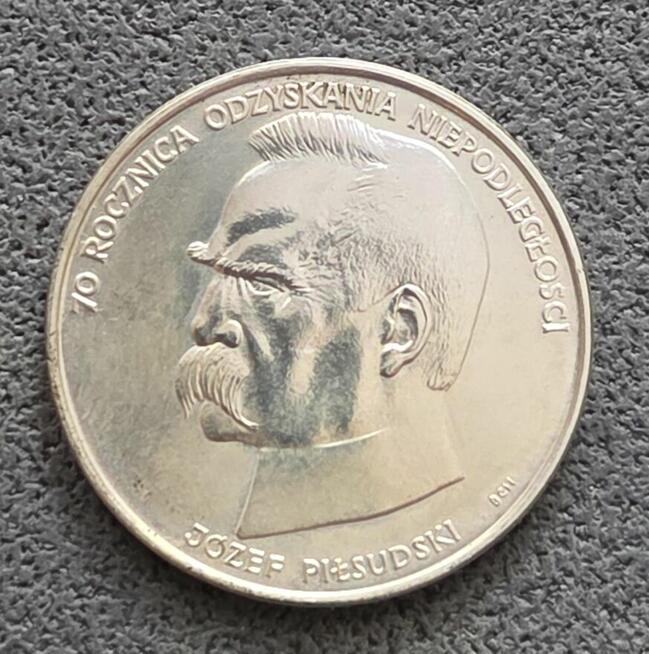 Numizmat srebrny Józef Piłsudski z 1988 roku