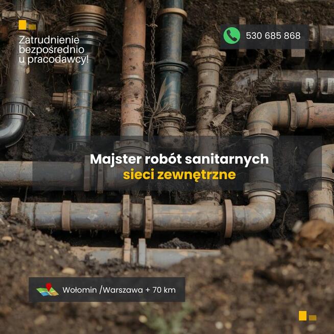 Brygadzista robót sanitarnych - sieci zewnęt. (m/k)