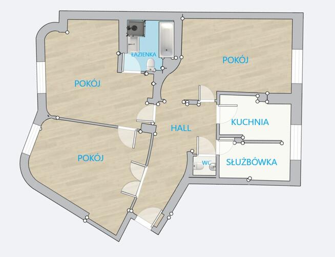 Mieszkanie, Biuro lub Kancelaria w kamienicy ul. Tamka 5