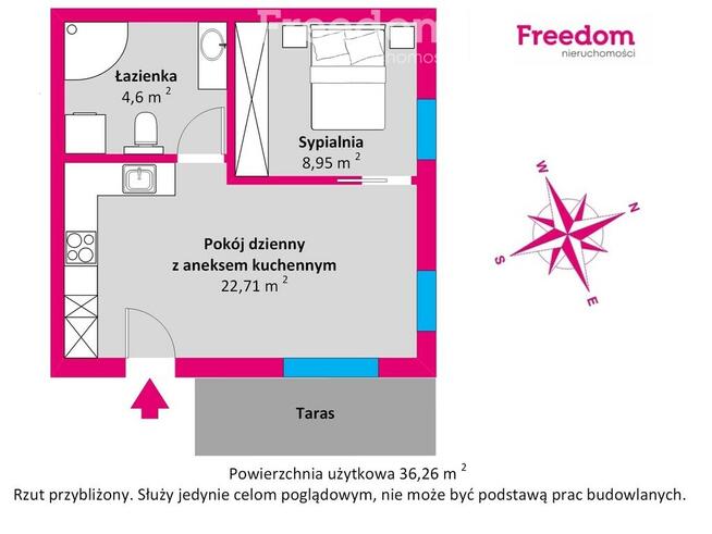 Gotowe 2 pokoje | taras | parter | dobry standard