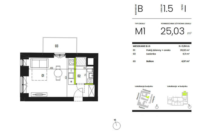 Piekna kawalerka w topowej lokalizacji idealna pod wynajem