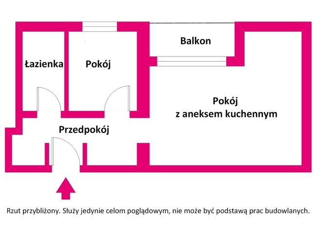 Mieszkanie z dużym balkonem i piwnica 2 pokoje