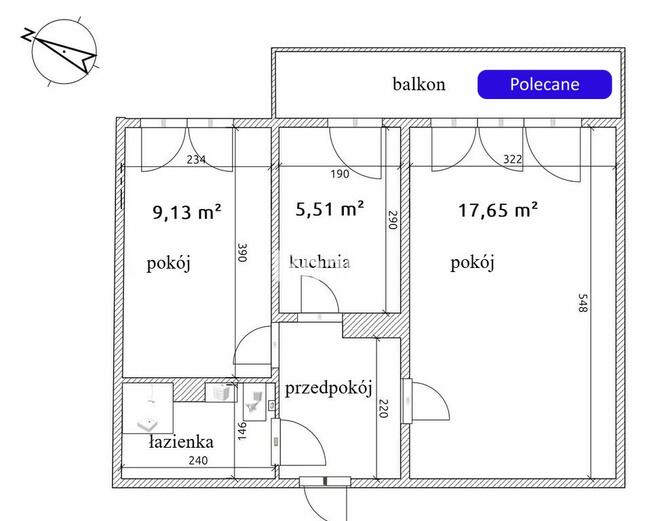 Gotowe do wprowadzenia. Duży balkon, parking