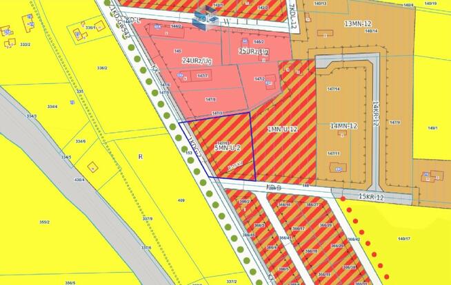 Działka usługowa Burkat gm. Działdowo