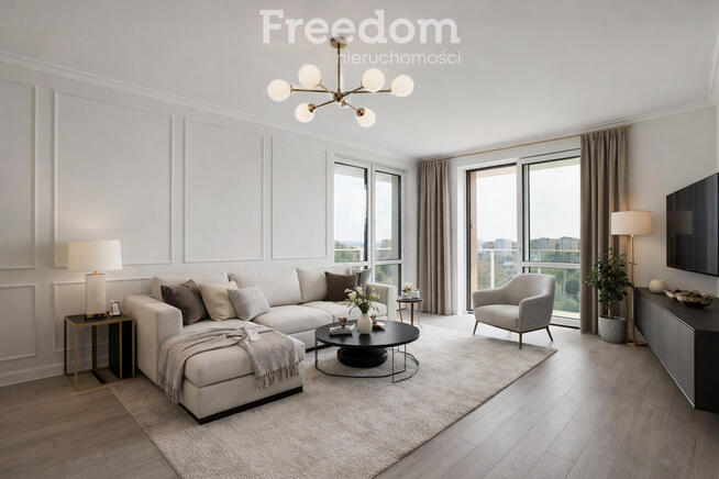 Czteropokojowe mieszkanie z pięknym widokiem