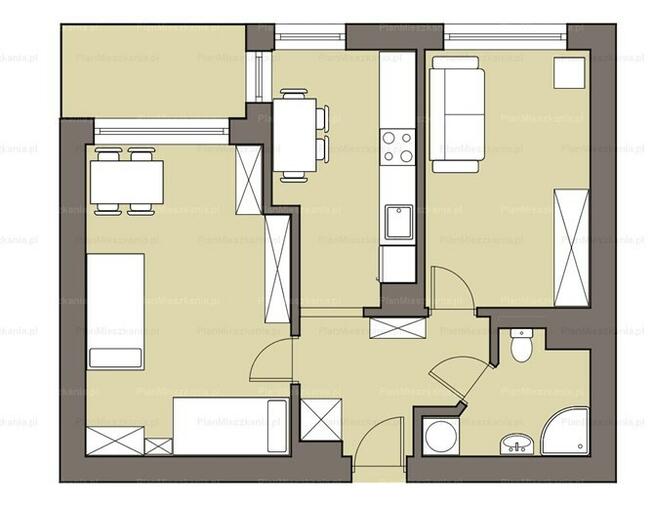 Gorlicka 64, Psie Pole, słoneczne 2 pokoje