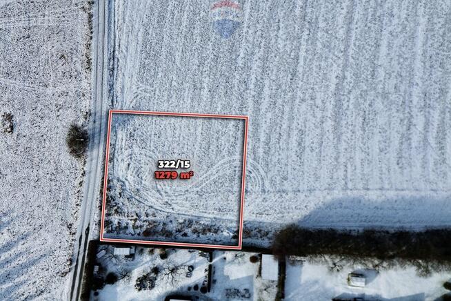 Działka budowlana z mediami, blisko DK8