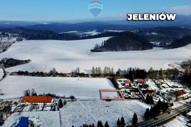 Działka budowlana z mediami, blisko DK8