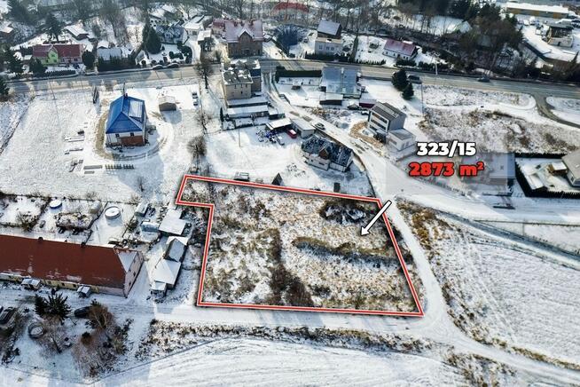 Działka budowlana 2.873 m², z mediami i dojazdem