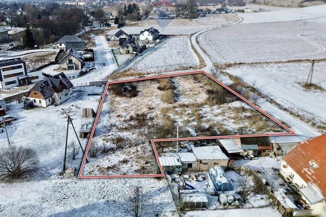 Działka budowlana 2.873 m², z mediami i dojazdem