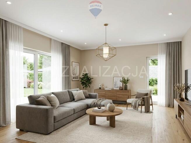 Nowy piękny dom parterowy obok Jeziora Rybnickiego