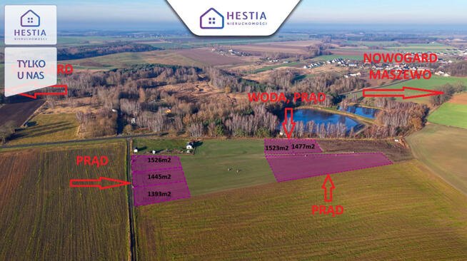 Tylko 75 zł/ m2 - działki pod Stargardem