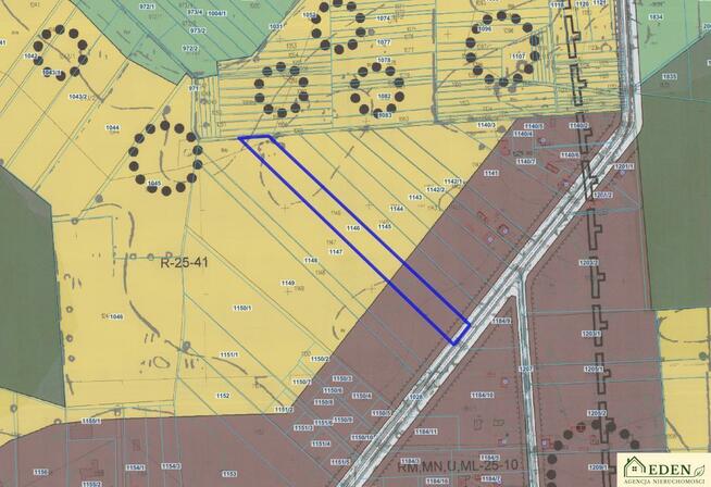 Działka rolno-budowlana Strzyżew gm. Łuków