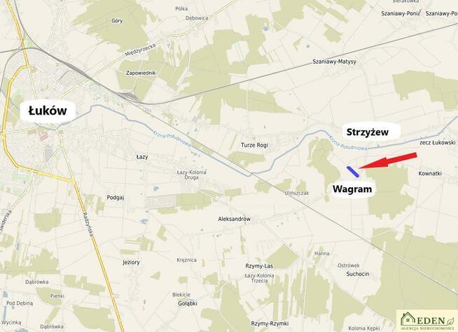 Działka rolno-budowlana Strzyżew gm. Łuków