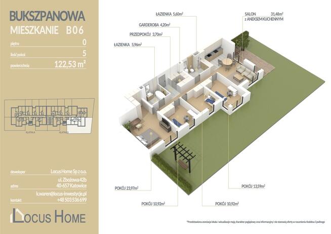Mieszkanie 5-pokojowe Katowice ulica Bukszpanowa