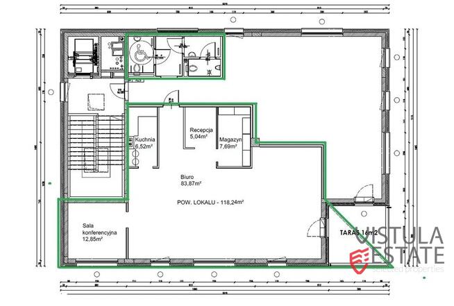 Gotowy, nowoczesny lokal biurowy 133,80 m2