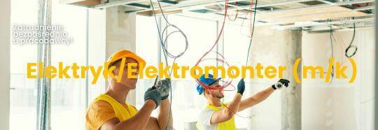 Niemcy. Elektryk/elektromonter (m/k). 4 dni w tygodniu